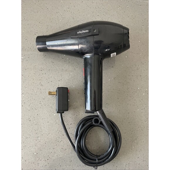 Elchim 2001 Professional Hair Dryer 1875 Watts BLACK High Pressure tested - Picture 1 of 10